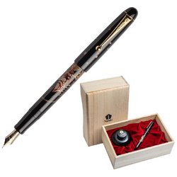 Ручка перьевая Namiki Ukiyo-e Taira no Kagekiyo цвет чернил черный цвет корпуса черный